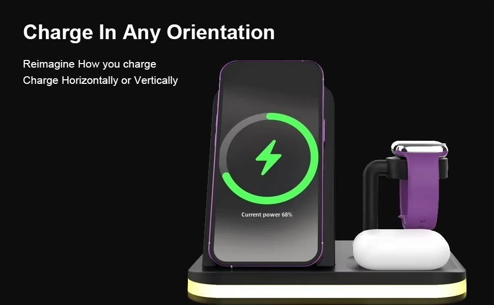 Best Selling Wireless Charging Phone Charger Wireless Base Qi Wireless Charger 3-in-1