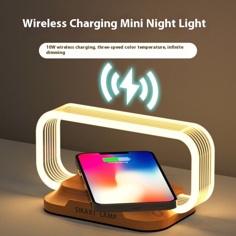 10W Mobile Phone Charging Touch Dimming Indoor Wireless Charger Small Night Lamp