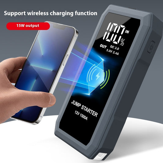 Wireless Charger Large Screen Automobile Emergency Start Power Source 12V