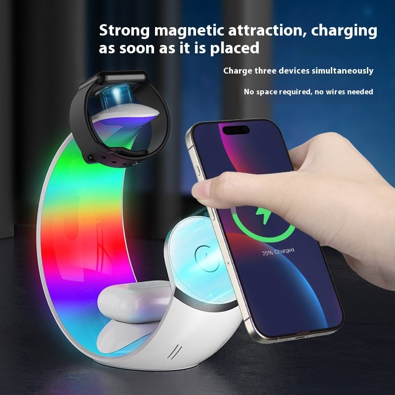 Wireless Ambience Light 4 In 1 Small Night Lamp Charger