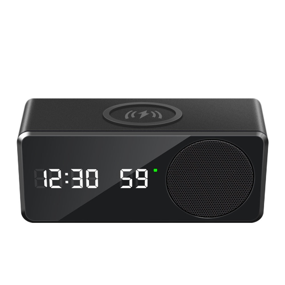 Digital Clock Alarm Clock Bluetooth Amplifier Rack Multifunctional Six-in-one Wireless Charger