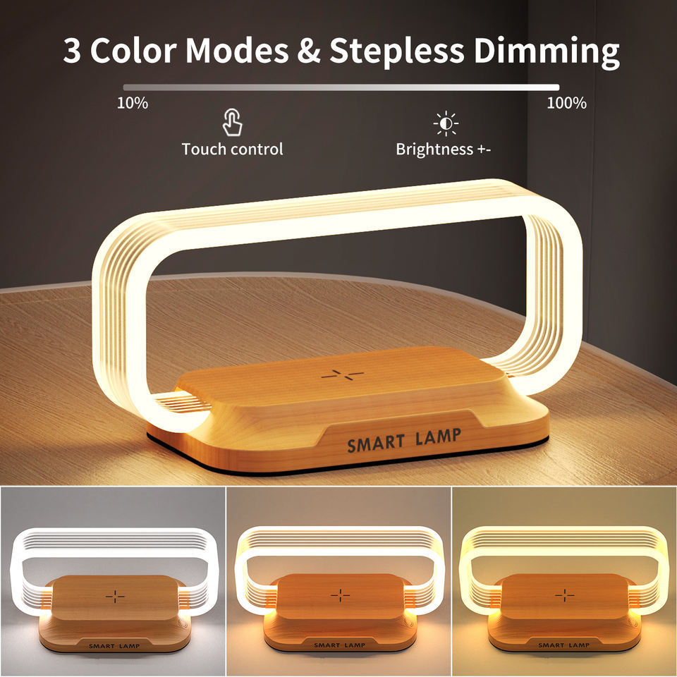 10W Mobile Phone Charging Touch Dimming Indoor Wireless Charger Small Night Lamp